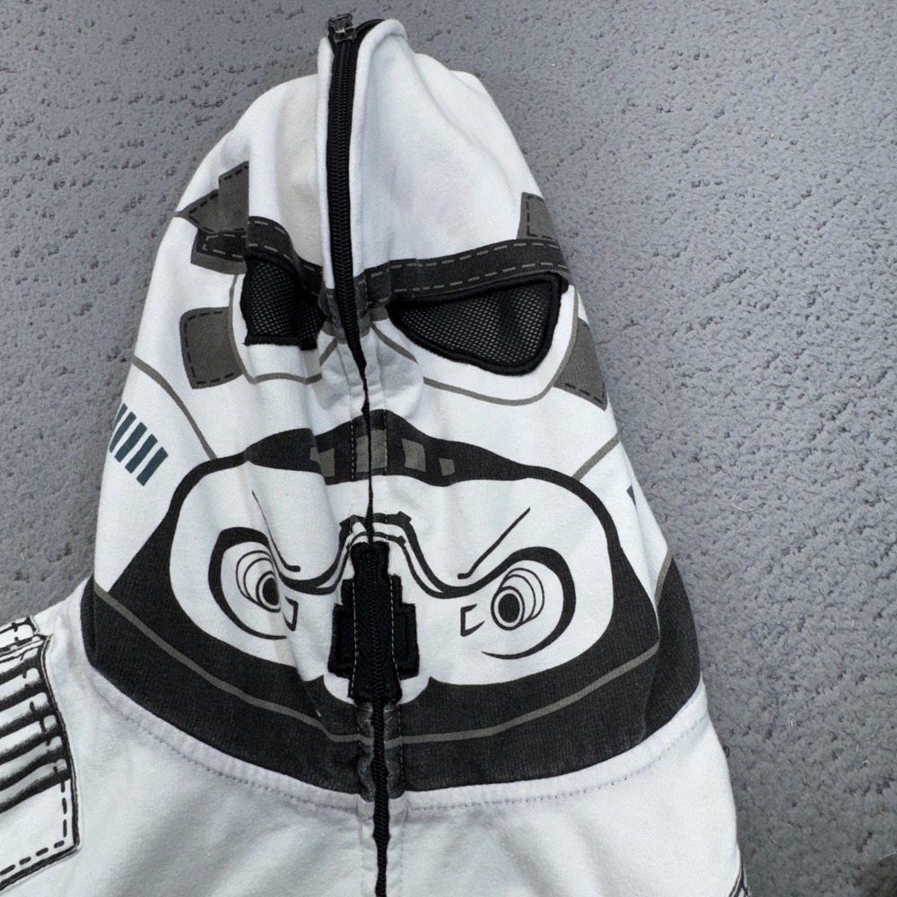 Star Wars Stormtrooper Hoodie Mens XL White Full Zip Costume Graphic Jacket - Picture 8 of 10